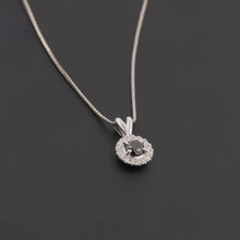 Cargar imagen en el visor de la galería, Dije Avel Diamante Negro Oro Blanco