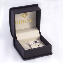 Cargar imagen en el visor de la galería, Anillo Celine con Zafiro Azul