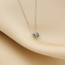 Cargar imagen en el visor de la galería, Gargantilla Noor con Topacio L. blue