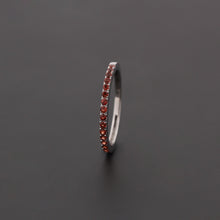 Cargar imagen en el visor de la galería, Anillo Veronica con Granate