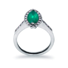 Cargar imagen en el visor de la galería, Anillo Esmeralda Marquise