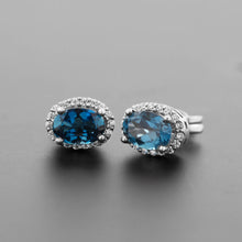 Cargar imagen en el visor de la galería, Aretes Color Charms London Blue