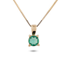 Cargar imagen en el visor de la galería, Dije Esmeralda Redonda