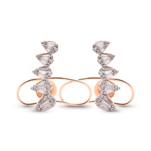 Cargar imagen en el visor de la galería, Aretes Arco de Diamantes