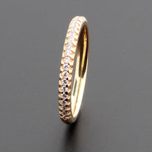 Cargar imagen en el visor de la galería, Argolla Jolene Oro Amarillo con Circonia Cubica