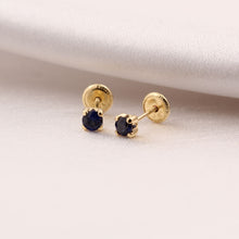 Cargar imagen en el visor de la galería, Topos zafiro redondos 3mm