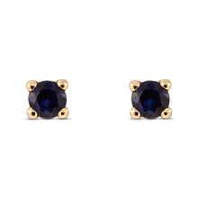 Cargar imagen en el visor de la galería, Topos zafiro redondos 4mm