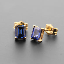Cargar imagen en el visor de la galería, Topos zafiro rectangulares