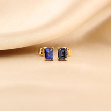Cargar imagen en el visor de la galería, Topos zafiro rectangulares