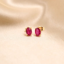 Cargar imagen en el visor de la galería, Topos ruby ovalados pushback