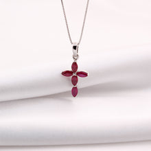 Cargar imagen en el visor de la galería, Dije Cruz de Rubí