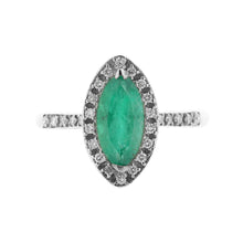 Cargar imagen en el visor de la galería, Anillo Esmeralda Marquise