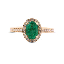 Cargar imagen en el visor de la galería, Anillo Sol de Esmeralda