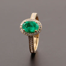 Cargar imagen en el visor de la galería, Anillo Sol de Esmeralda