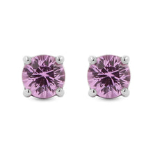 Cargar imagen en el visor de la galería, Topos Zaina 4mm Zafiro Rosado