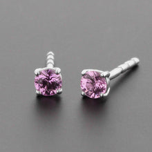 Cargar imagen en el visor de la galería, Topos Zaina 4mm Zafiro Rosado