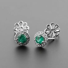 Cargar imagen en el visor de la galería, Aretes Avel - Esmeralda
