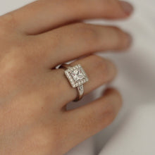 Cargar imagen en el visor de la galería, Anillo Princess Halo
