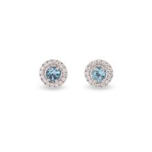 Cargar imagen en el visor de la galería, Aretes Avel - Topacio Azul
