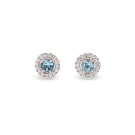 Aretes Avel - Topacio Azul