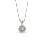 Dije Avel Topacio Azul Oro Blanco