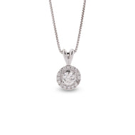 Dije Avel Diamante Oro Blanco