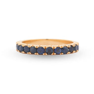 Anillo Natalie con Zafiro Azul