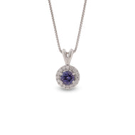 Dije Avel Tanzanita Oro Blanco