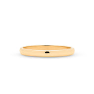 Argolla Media Caña Oro Amarillo 18K – 3 mm