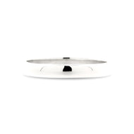 Argolla Media Caña Oro Blanco 18K – 4 mm