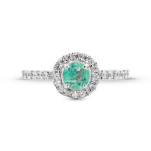 Cargar imagen en el visor de la galería, Anillo Color Halo Esmeralda
