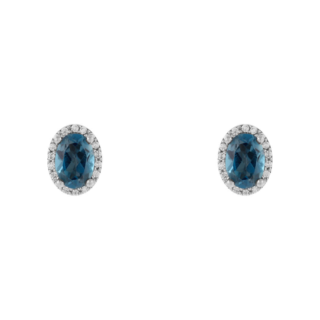 Aretes Color Charms London Blue