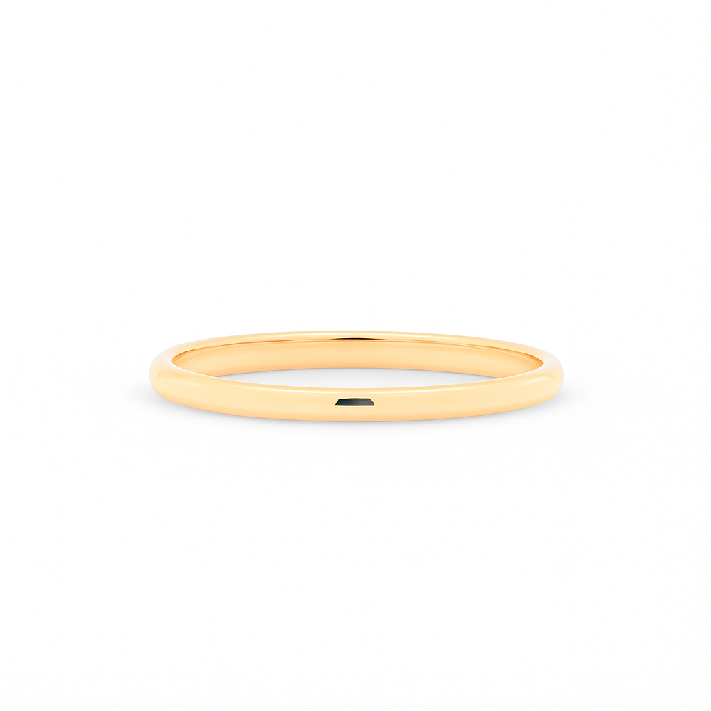 Argolla Media Caña Oro Amarillo 18K – 1.5 mm