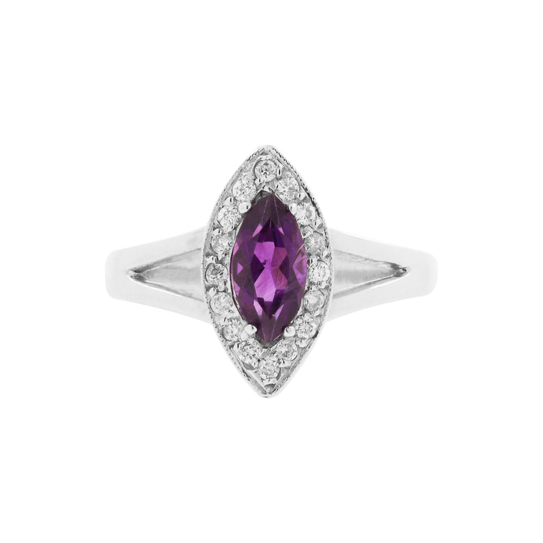 Anillo Ein con amatista