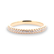 Argolla Jolene Oro Amarillo con Circonia Cubica