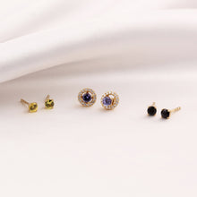 Cargar imagen en el visor de la galería, Jackets de Diamante oro amarillo 18k
