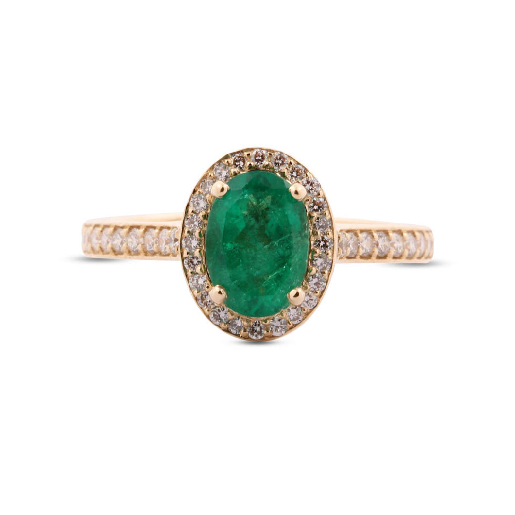 Anillo Sol de Esmeralda