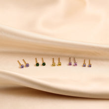 Cargar imagen en el visor de la galería, Topos Zaina 4mm Tanzanita en Oro Amarillo
