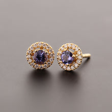 Cargar imagen en el visor de la galería, Jackets de Diamante oro amarillo 18k
