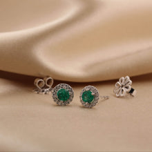 Cargar imagen en el visor de la galería, Aretes Avel - Esmeralda
