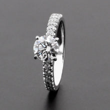 Cargar imagen en el visor de la galería, Anillo Lucia Oro Blanco
