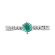 Anillo Julia con Esmeralda