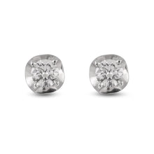 Cargar imagen en el visor de la galería, Aretes Flor de Diamante con 4 uñas
