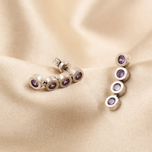 Cargar imagen en el visor de la galería, Aretes Rosmerie Purple
