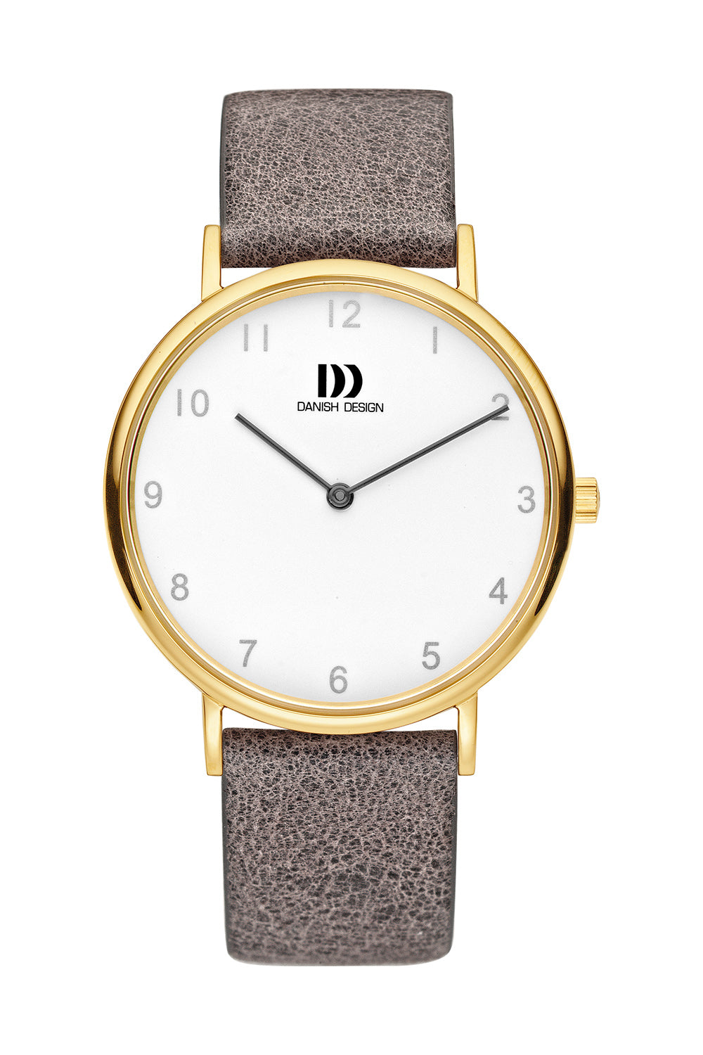 Reloj de Acero Inoxidable con Manija de Cuero- Danish Design